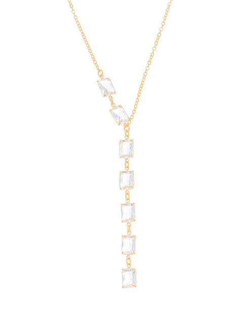 Colar Sete Cristais Ouro 18k
